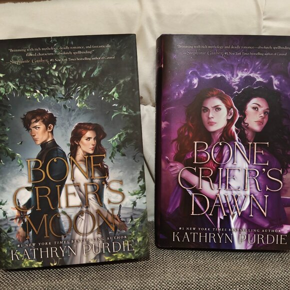 Fairyloot Bone Crier's Dawn and Owl Crate Bone Crier's Moon SIGNED SPECIAL ED - Picture 1 of 9